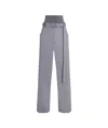 Alaïa Belt-loop Casual Pants In Gray