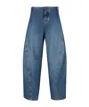 Alaïa Belt Loop Denim Trousers In Blue