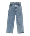 Alaïa Belt-loop Jeans In Blue