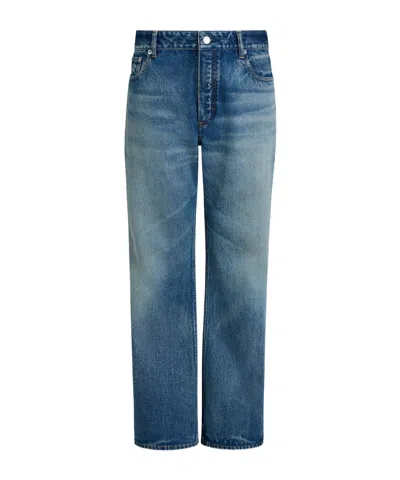 Alaïa Belt Loop Jeans In Blue