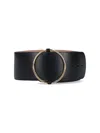 Alaïa Large Ring Belt In Calf Leather In Black  