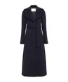 Alaïa Belted Wool Coat In Black
