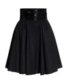 Alaïa Belted Japanese Cotton Skirt In Black