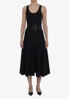 Alaïa Sleeveless Dress In Black