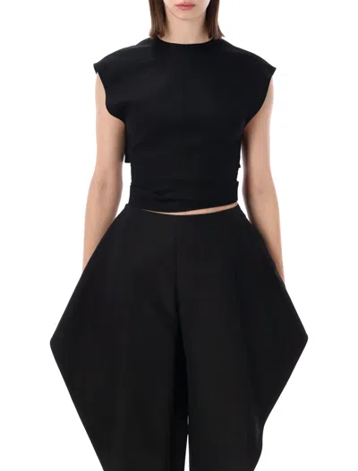 Alaïa Alaia Belted Top In Black