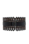 Alaïa Vienne Edition 1992 Corset Leather Belt In Black