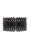 Alaïa Vienne Edition 1992 Corset Leather Belt In Black
