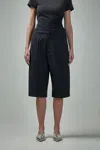 Alaïa Bermuda Shorts With Knitted Waistband In Black
