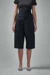 Alaïa Bermuda Shorts With Knitted Waistband In Black