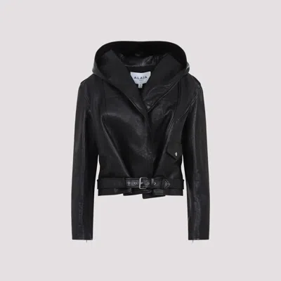 ALAÏA BIKER HOODED JACKET