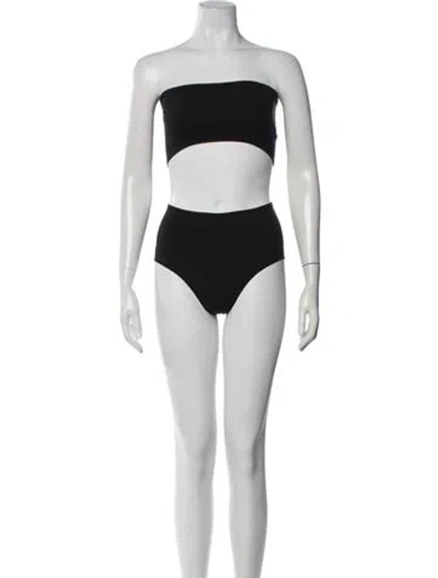Pre-owned Alaïa Bikini W/ Tags In Black