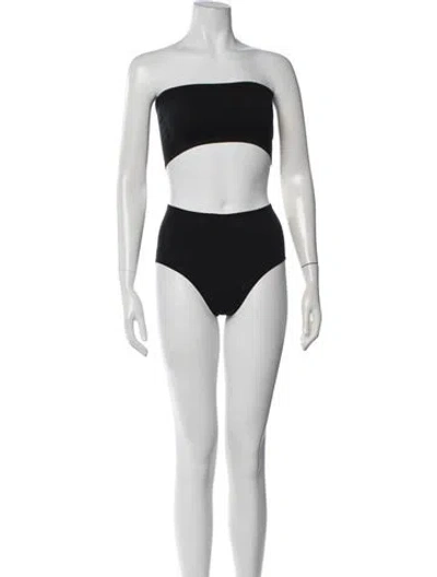 Pre-owned Alaïa Bikini W/ Tags In Black