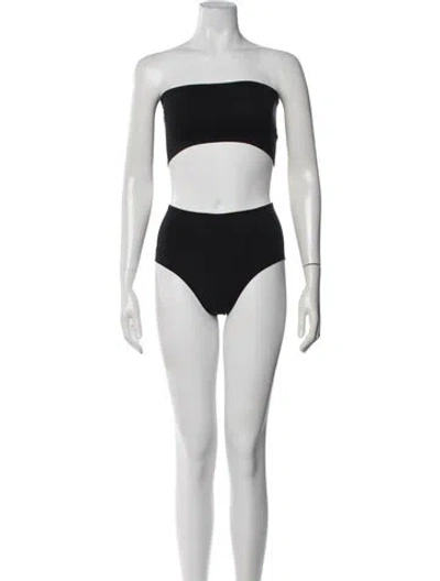 Pre-owned Alaïa Bikini W/ Tags In Black