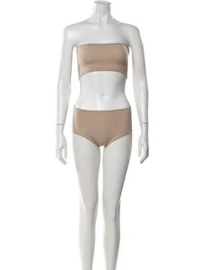 Pre-owned Alaïa Bikini W/ Tags In Neutral