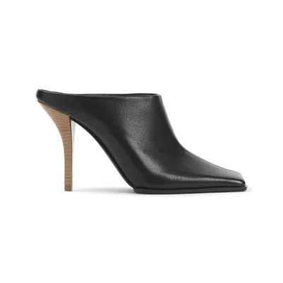 ALAÏA ALAIA BLACK 90 LEATHER MULES