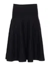 Alaïa Black A-line Skirt In Black