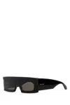 Alaïa Alaia Black Acetate Sunglasses In Transparent