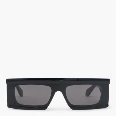 Alaïa Black And Grey Rectangular Sunglasses