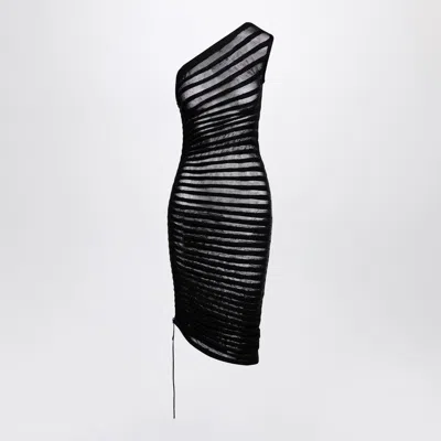 Alaïa Alaia Black Asymmetrical Skeleton Dress Women