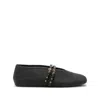 Alaïa Double-strap Ballet Flats In Black