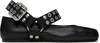 Alaïa Leather Ballet Flat With Studs In Black