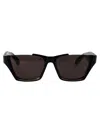 Alaïa Alaia Black-black-grey Recycled Acetate Sunglasses In Black