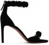 Alaïa Bombe Stud Suede Ankle-wrap High-heel Sandals In Black