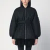 Alaïa Womens Belted Padded Shell Bomber Jacket Noir Alaia In Black