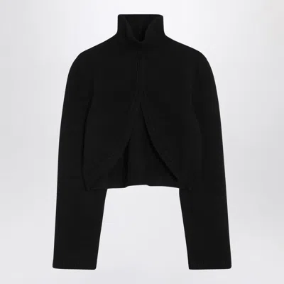 Alaïa Alaia  Black Cashmere-blend Cut-out Sweater