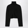 Alaïa Black Cashmere-blend Cut-out Sweater In Black