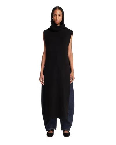 Alaïa Black Cashmere Tabard Top
