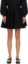Alaïa Black Circular Miniskirt In 995 Noir Alaia