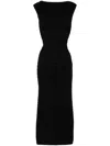 Alaïa Alaia 3d-stripe Midi Dress Women In Black