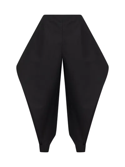 Alaïa Black Cotton Gabardine Pointed Trousers