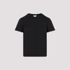 Alaïa Black Cotton T-shirt With Logo In Noir Alaia