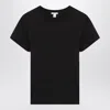 Alaïa Alaia Womens Blanc Noir Round-neck Cotton-jersey T-shirt In Black