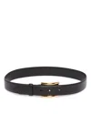 Alaïa Alaia Women Curved Leather Belt In Black