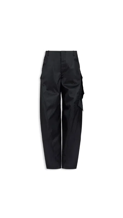 Alaïa Alaia Black Curved Leg Cargo Pants