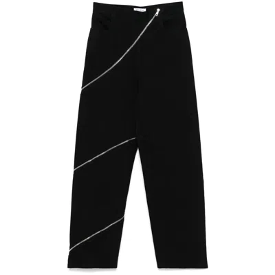 Alaïa Black Denim - Straight-leg Jeans Women