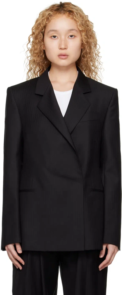 Alaïa Black Double-breasted Blazer
