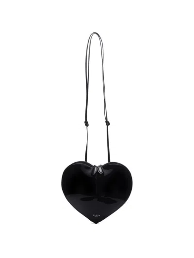 Alaïa Black Heart Crossbody Bag