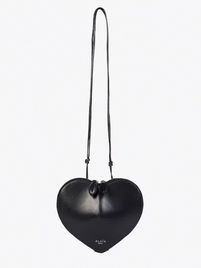 Alaïa Black Heart-shaped Crossbody Bag