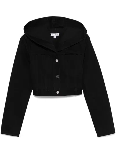 Alaïa Black Hooded Denim Jacket