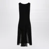 Alaïa Alaia Black Knit Dress With Ruches Women In Black