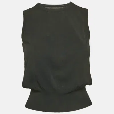 Pre-owned Alaïa Black Knit Sleeveless Top M