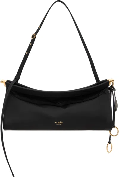 Alaïa Le Click East West Medium Bag In Black Nylon In Multi