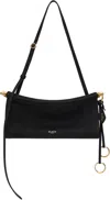 Alaïa Le Click Medium Shoulder Bag In Glossy Leather In 999 - Noir