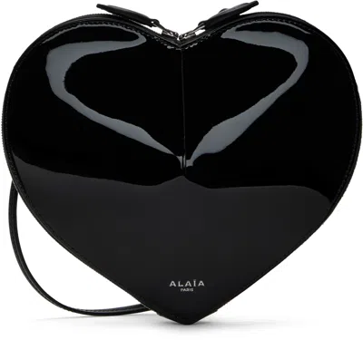 Alaïa Black 'le Coeur' Bag In 999 - Noir