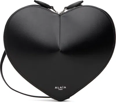 Alaïa Black 'le Coeur' Bag In 999 - Noir