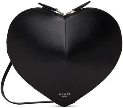 Alaïa Black 'le Cœur' Bag In 999 - Noir